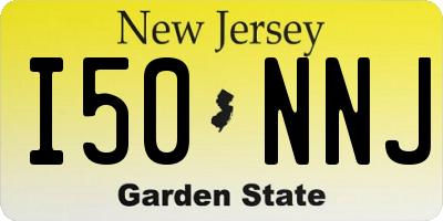 NJ license plate I50NNJ