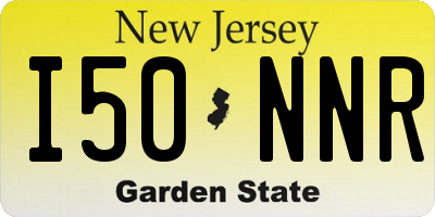 NJ license plate I50NNR