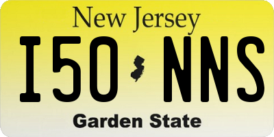 NJ license plate I50NNS