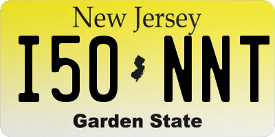NJ license plate I50NNT