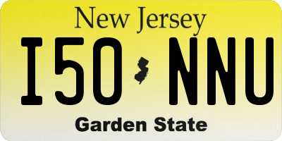 NJ license plate I50NNU