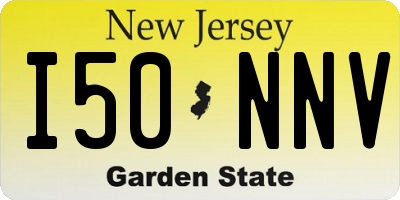 NJ license plate I50NNV