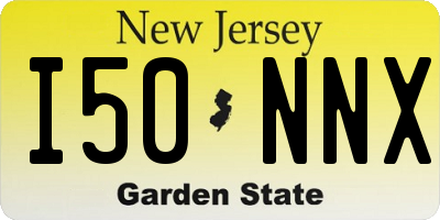 NJ license plate I50NNX