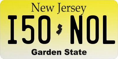 NJ license plate I50NOL