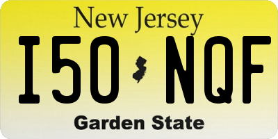 NJ license plate I50NQF