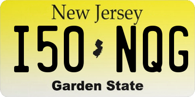 NJ license plate I50NQG