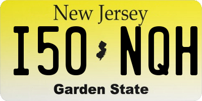 NJ license plate I50NQH