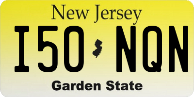 NJ license plate I50NQN