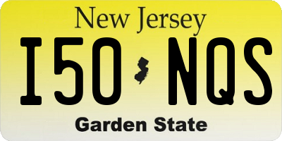 NJ license plate I50NQS