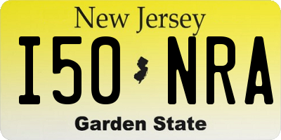 NJ license plate I50NRA