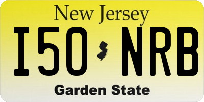 NJ license plate I50NRB