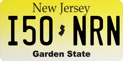 NJ license plate I50NRN