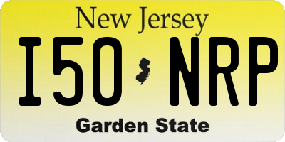 NJ license plate I50NRP