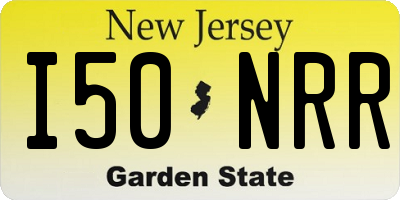 NJ license plate I50NRR