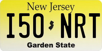 NJ license plate I50NRT
