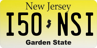 NJ license plate I50NSI