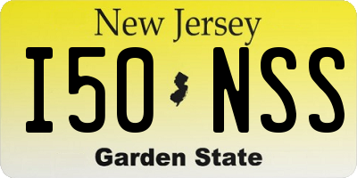 NJ license plate I50NSS