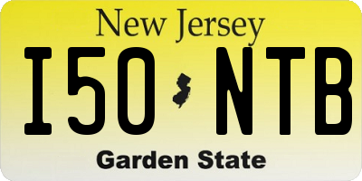NJ license plate I50NTB