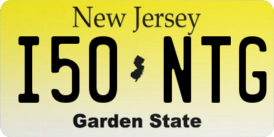 NJ license plate I50NTG
