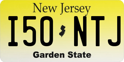 NJ license plate I50NTJ