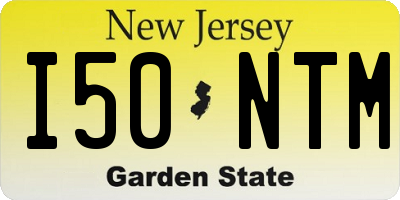 NJ license plate I50NTM