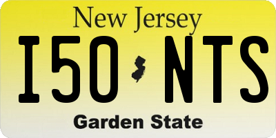 NJ license plate I50NTS