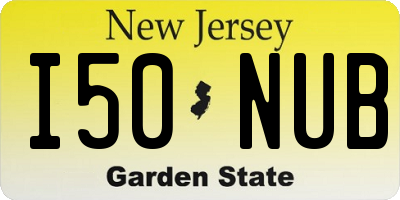 NJ license plate I50NUB