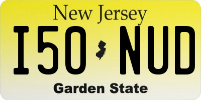 NJ license plate I50NUD