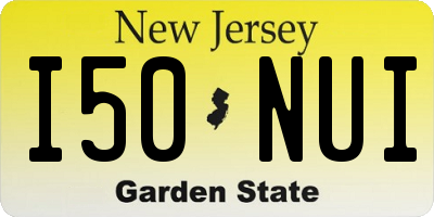 NJ license plate I50NUI