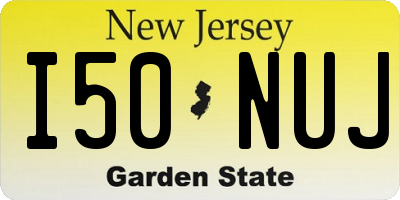 NJ license plate I50NUJ