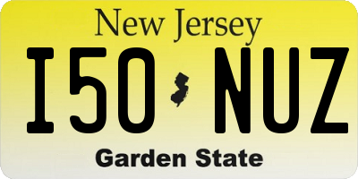 NJ license plate I50NUZ