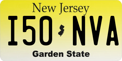 NJ license plate I50NVA