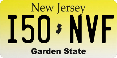NJ license plate I50NVF