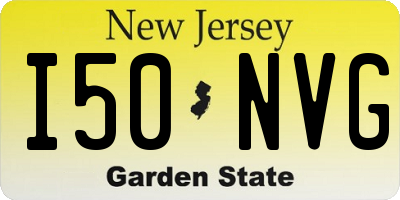 NJ license plate I50NVG