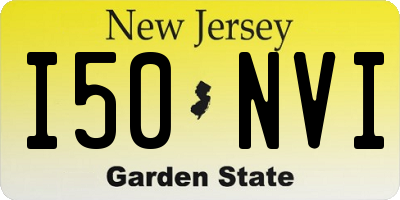 NJ license plate I50NVI