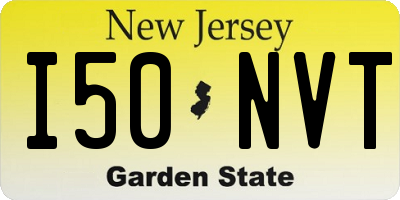 NJ license plate I50NVT