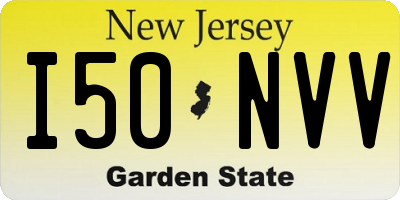 NJ license plate I50NVV