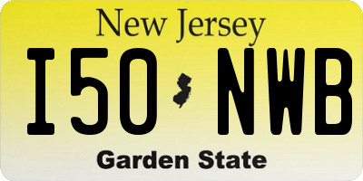 NJ license plate I50NWB