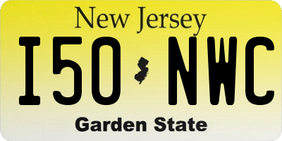 NJ license plate I50NWC
