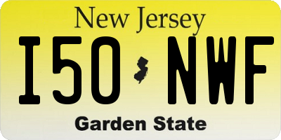 NJ license plate I50NWF
