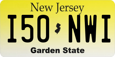 NJ license plate I50NWI