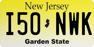 NJ license plate I50NWK