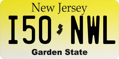 NJ license plate I50NWL