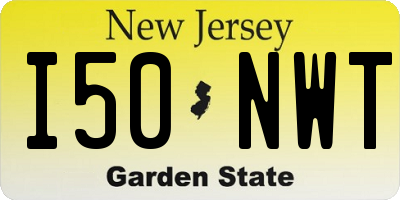 NJ license plate I50NWT