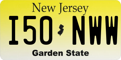 NJ license plate I50NWW