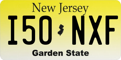 NJ license plate I50NXF