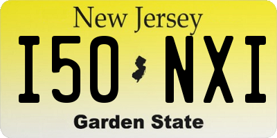 NJ license plate I50NXI