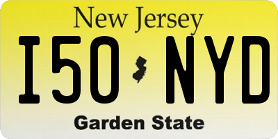 NJ license plate I50NYD