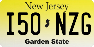 NJ license plate I50NZG