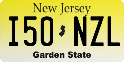 NJ license plate I50NZL